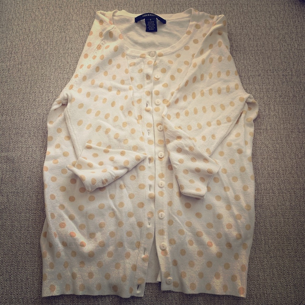 Polka dot cardigan